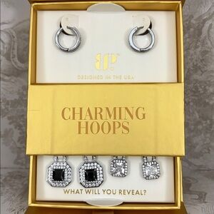 New Bomb Party Charming Hoops Earrings Set